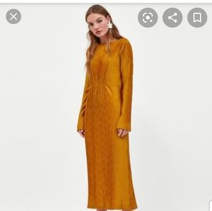 Zara Gold Midi Dress